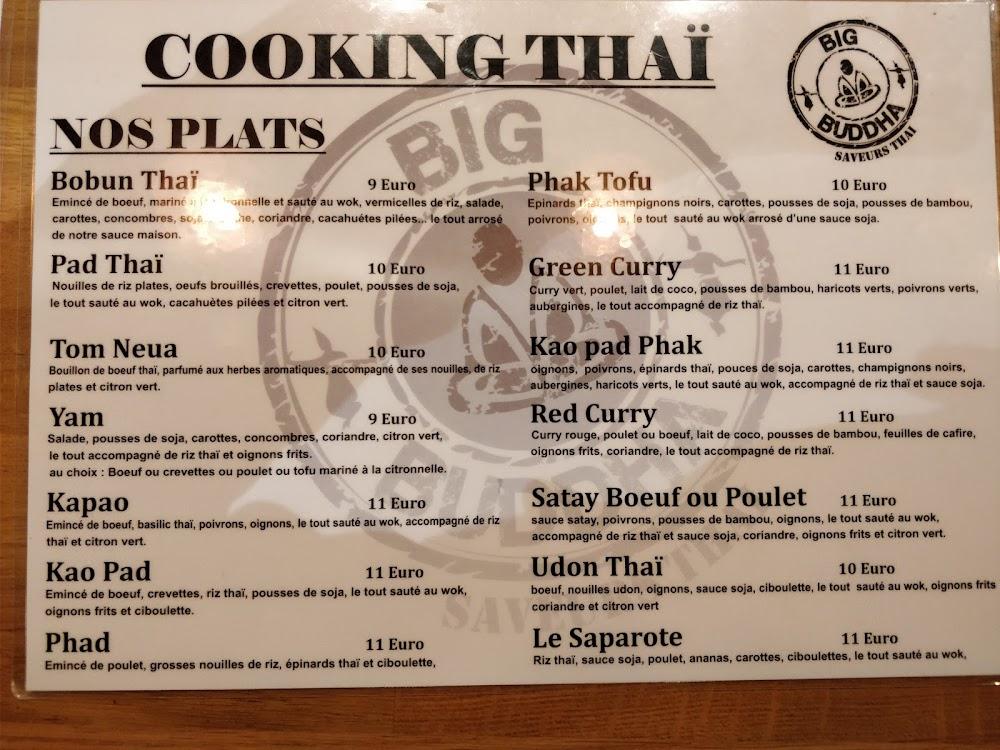 Garden Thaï - Menu Image 3